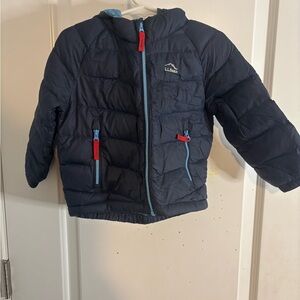 L.L. Bean Kids Navy Puffer Jacket size 2T EUC